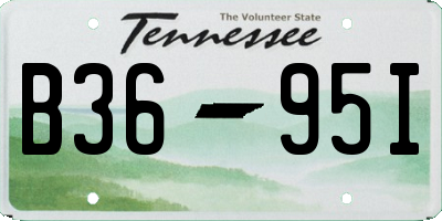 TN license plate B3695I