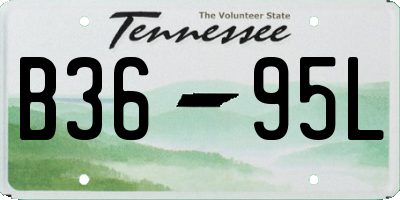 TN license plate B3695L