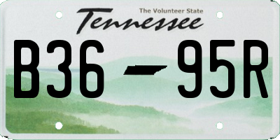 TN license plate B3695R