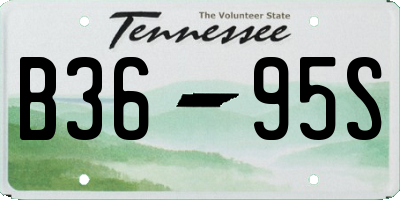 TN license plate B3695S