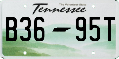 TN license plate B3695T