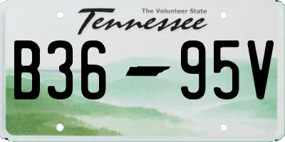 TN license plate B3695V
