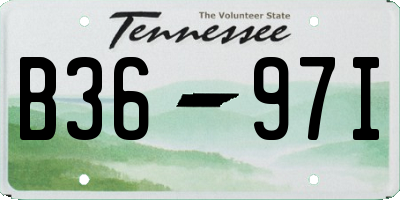 TN license plate B3697I