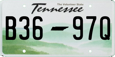 TN license plate B3697Q