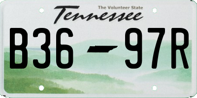 TN license plate B3697R