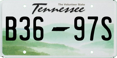 TN license plate B3697S