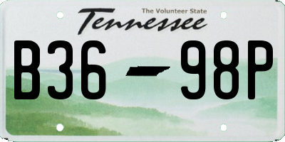 TN license plate B3698P