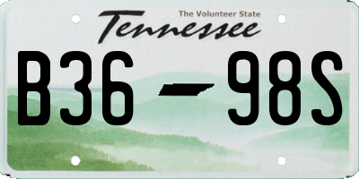TN license plate B3698S