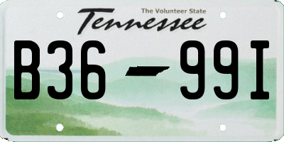 TN license plate B3699I