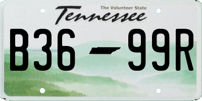 TN license plate B3699R