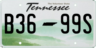 TN license plate B3699S