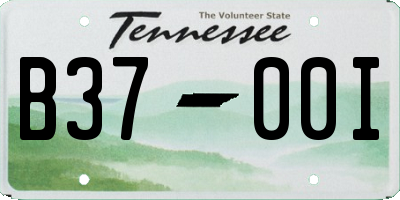 TN license plate B3700I