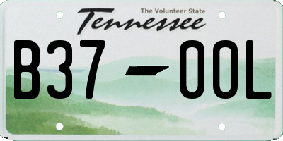 TN license plate B3700L