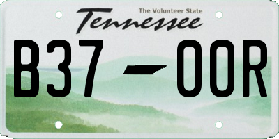 TN license plate B3700R