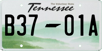 TN license plate B3701A