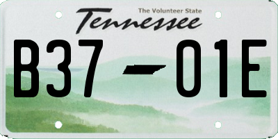 TN license plate B3701E