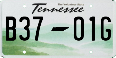 TN license plate B3701G