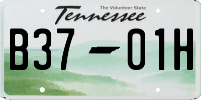 TN license plate B3701H