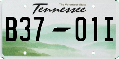 TN license plate B3701I