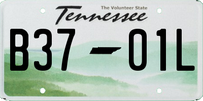 TN license plate B3701L