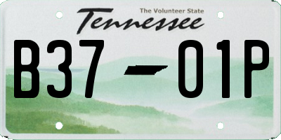 TN license plate B3701P