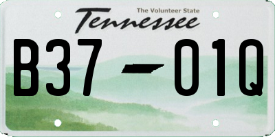 TN license plate B3701Q