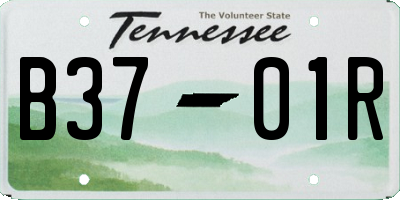 TN license plate B3701R