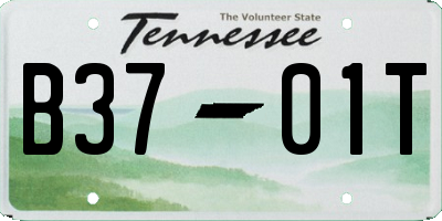 TN license plate B3701T