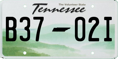 TN license plate B3702I
