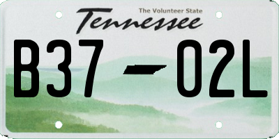 TN license plate B3702L