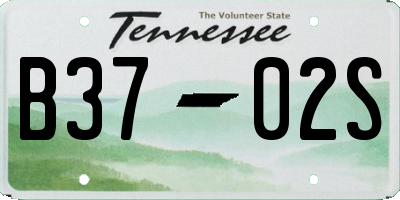 TN license plate B3702S
