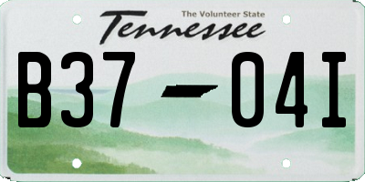 TN license plate B3704I