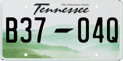 TN license plate B3704Q