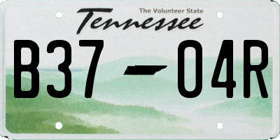TN license plate B3704R