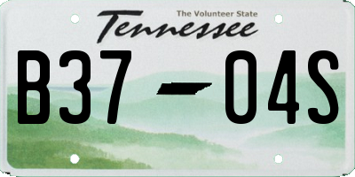 TN license plate B3704S