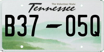 TN license plate B3705Q