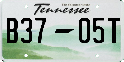 TN license plate B3705T