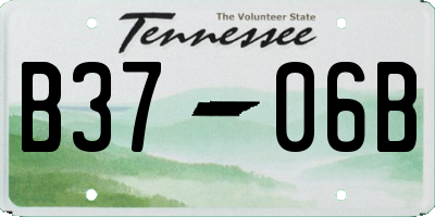 TN license plate B3706B
