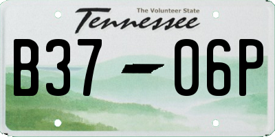 TN license plate B3706P
