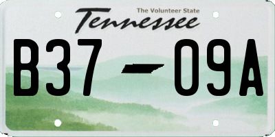 TN license plate B3709A