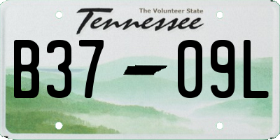TN license plate B3709L