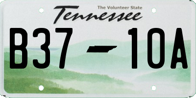 TN license plate B3710A
