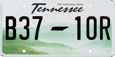 TN license plate B3710R