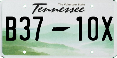 TN license plate B3710X