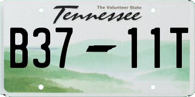 TN license plate B3711T