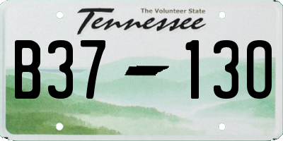 TN license plate B3713O
