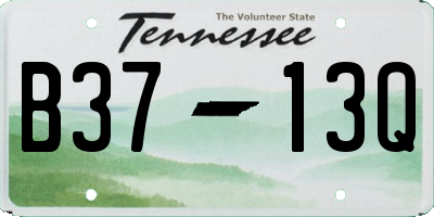 TN license plate B3713Q