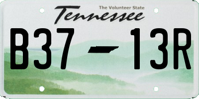 TN license plate B3713R