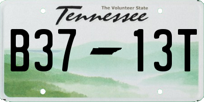 TN license plate B3713T