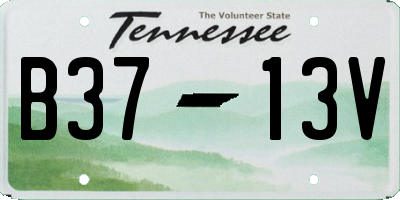TN license plate B3713V